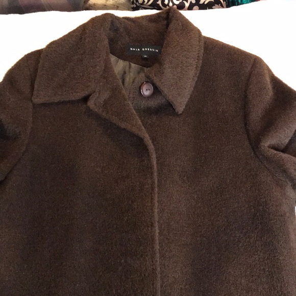 Dale Dressin Alpaca Suri Wool Brown 14 Coat - Picture 15 of 16